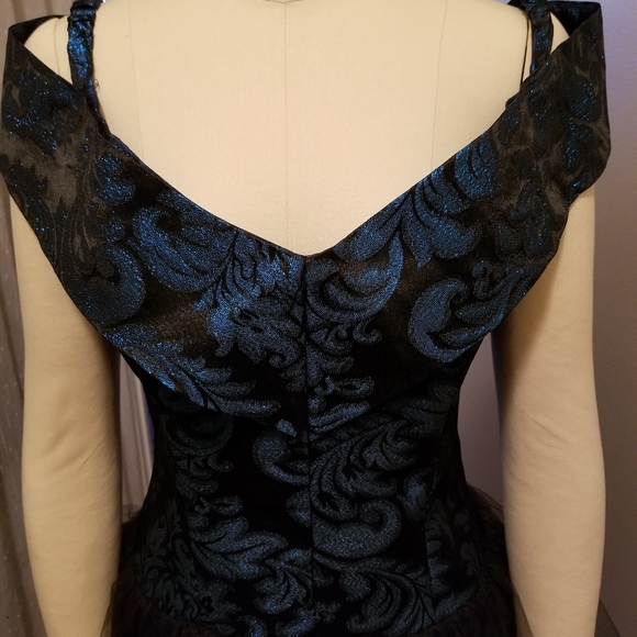 LORALIE Blue/Black Formal Gown - Picture 2 of 3